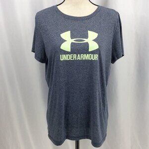 Under Armour Heat Gear Threadborne T-Shirt Womens Size Large Loose Short Sleeve